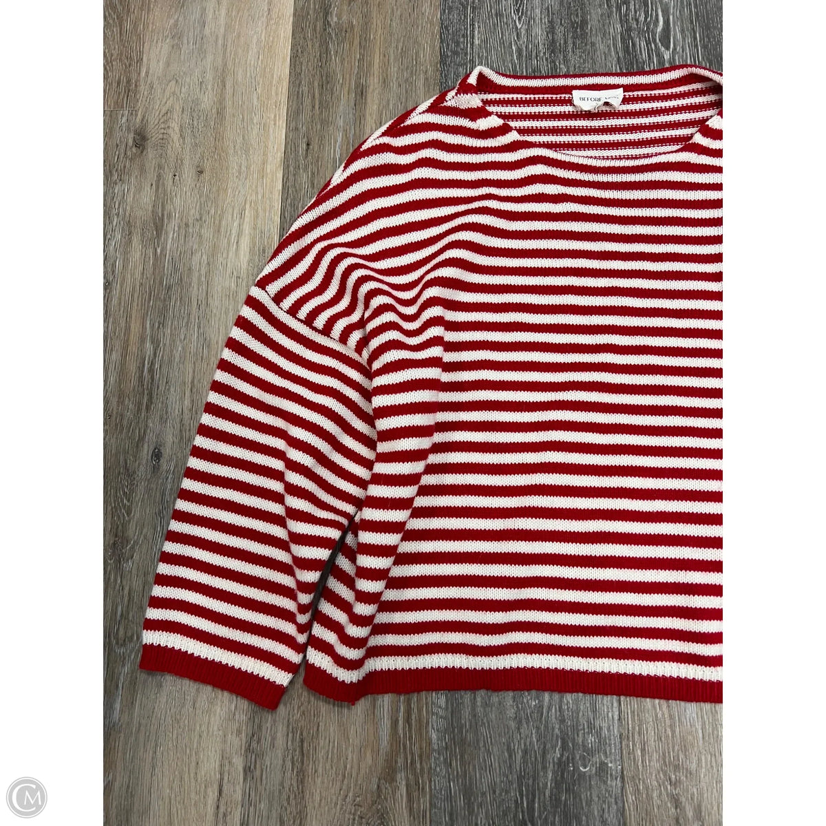Sweater By Before You In Striped Pattern, Size: Xs
