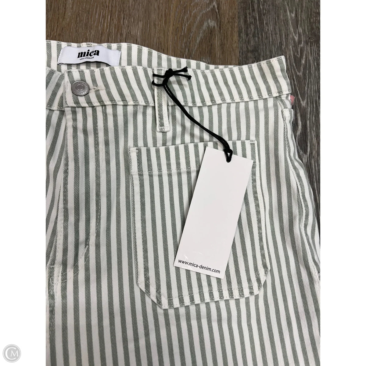 Jeans Cropped By Mica In Striped Pattern, Size: 14