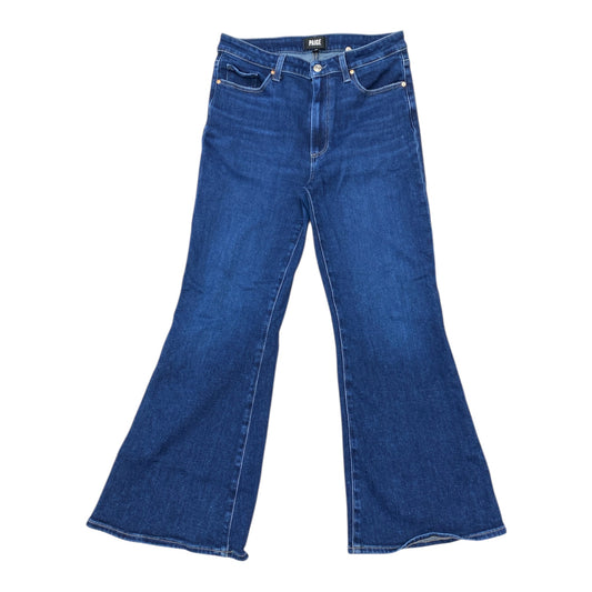 Jeans Flared By Paige In Blue Denim, Size:10