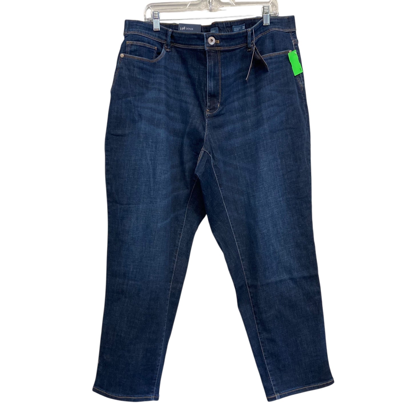 Jeans Cropped By J. Jill In Blue Denim, Size:22