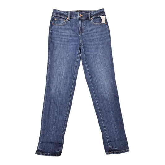 Jeans Straight By Talbots In Blue Denim, Size:4