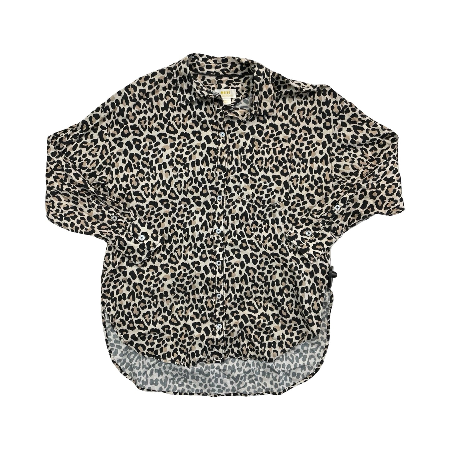 Top Ls By Maeve In Animal Print, Size:Xs