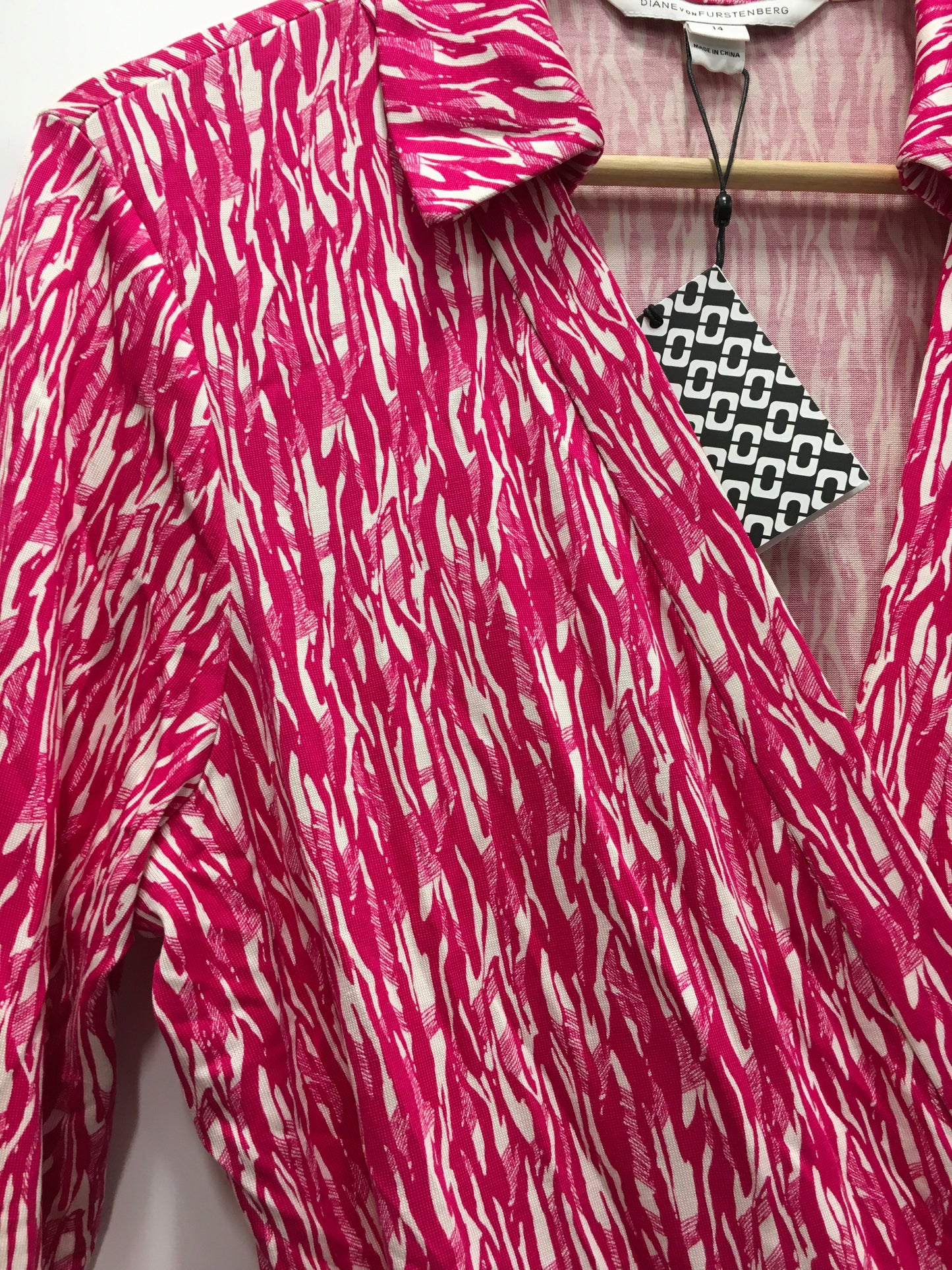 Romper By Diane Von Furstenberg In Fuschia, Size: Xl