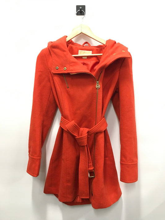 Orange Coat Wool Michael Kors, Size 6