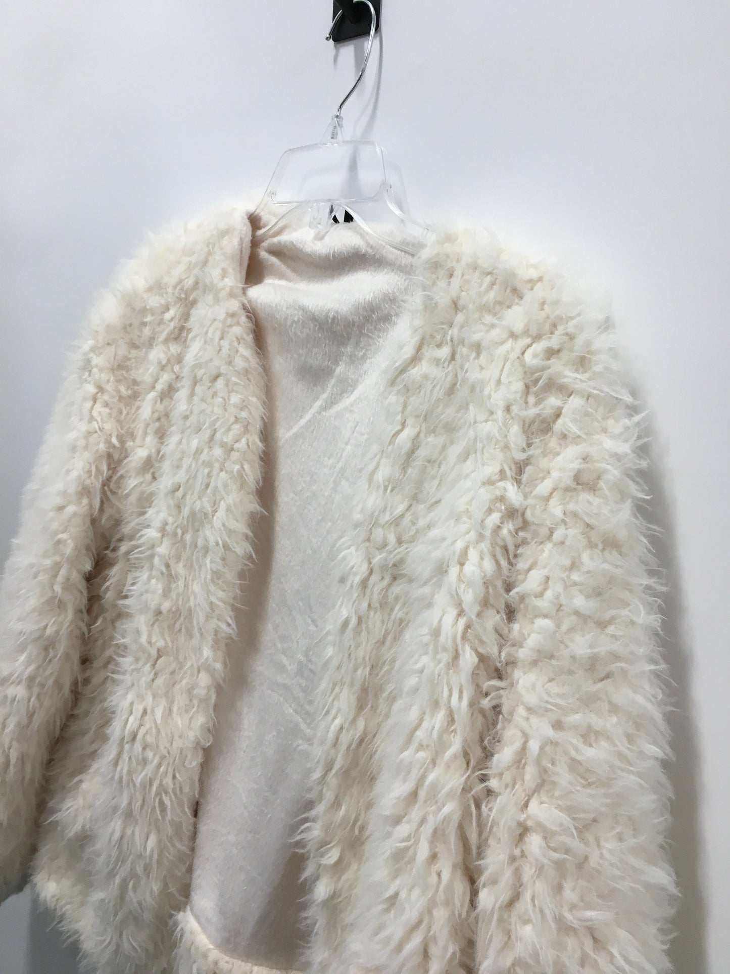 Cream Jacket Faux Fur & Sherpa Kensie, Size S
