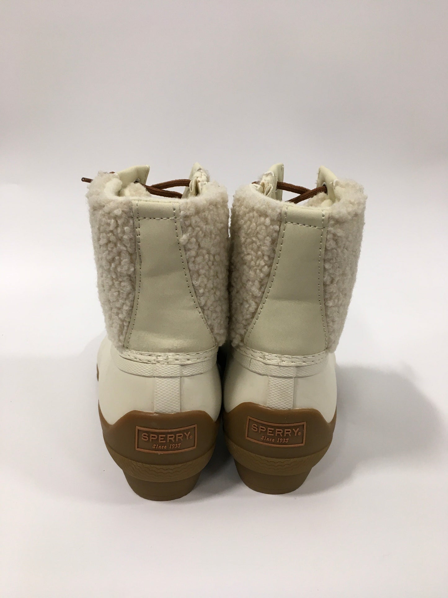 White Boots Snow Sperry, Size 8.5