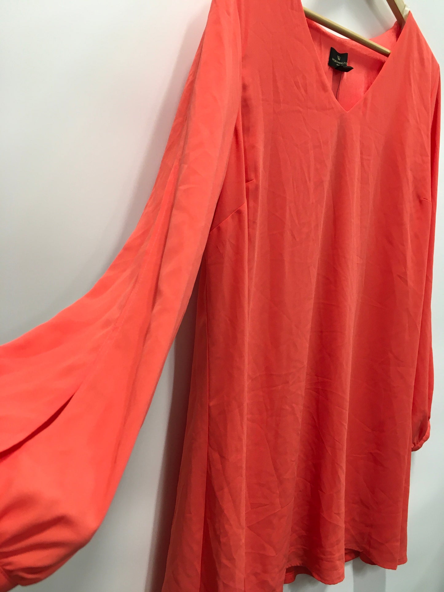 Orange Dress Casual Short Worthington, Size Petite   Xl
