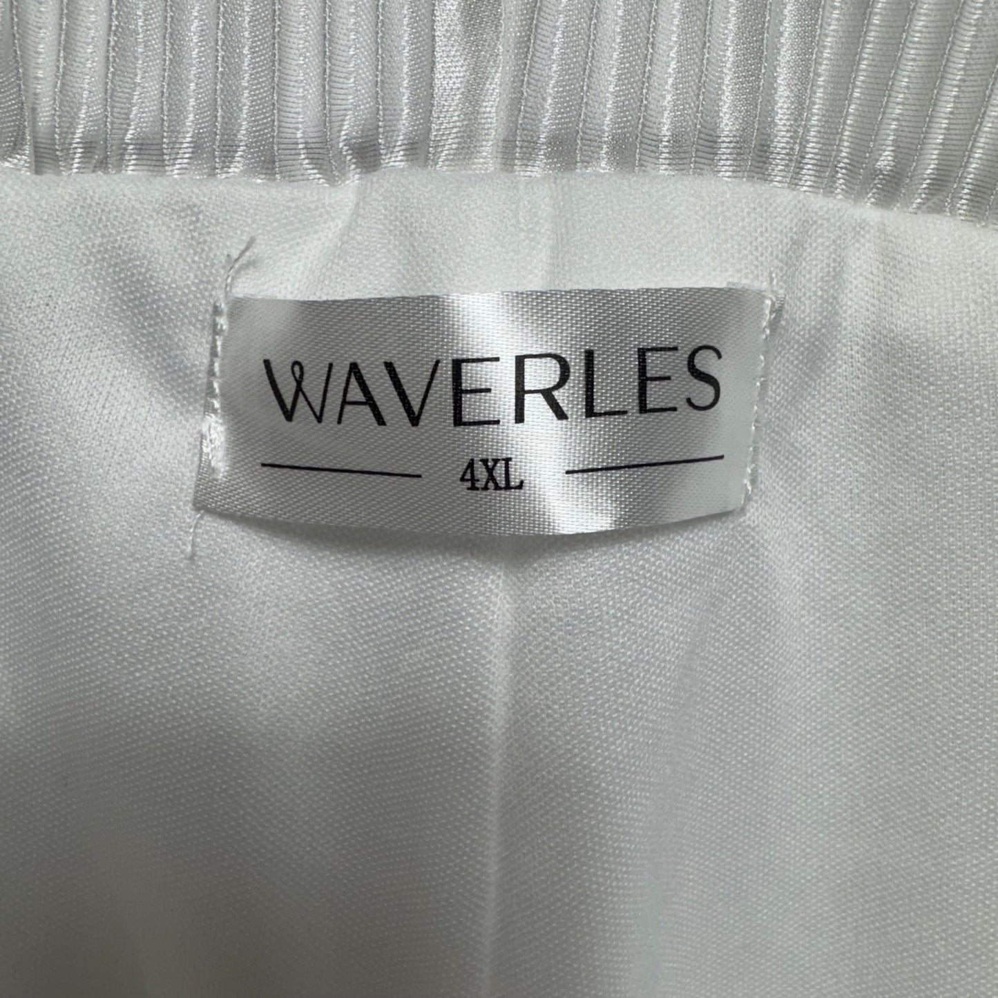 Payton Pearly Pant Set Pajamas By Waverles In White, Size: 4x