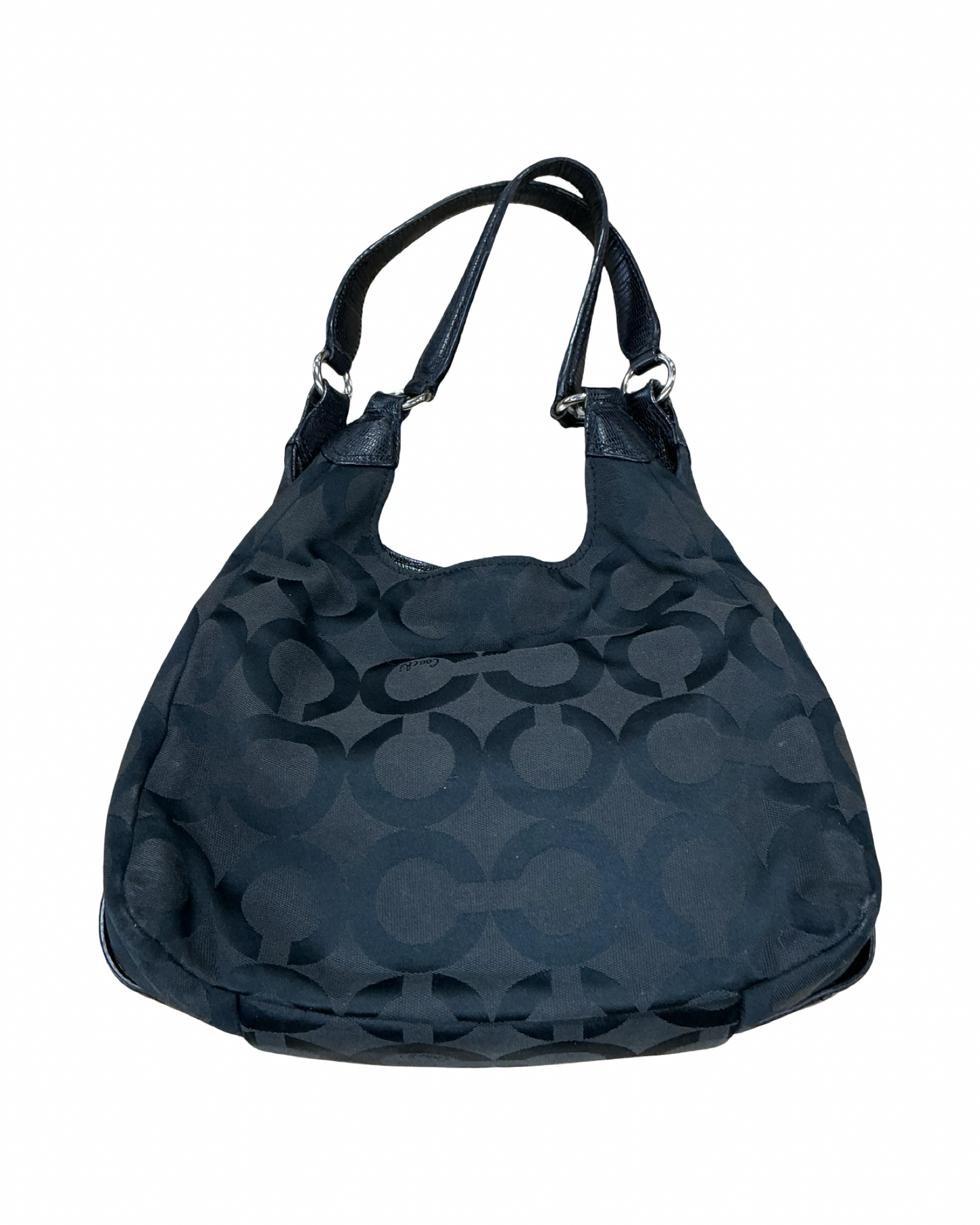 Handbag Designer By Coach In Black, Size:Medium