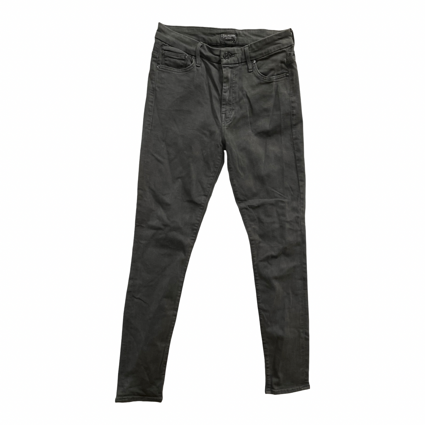 Jeans Skinny By Mother In Black Denim, Size:4