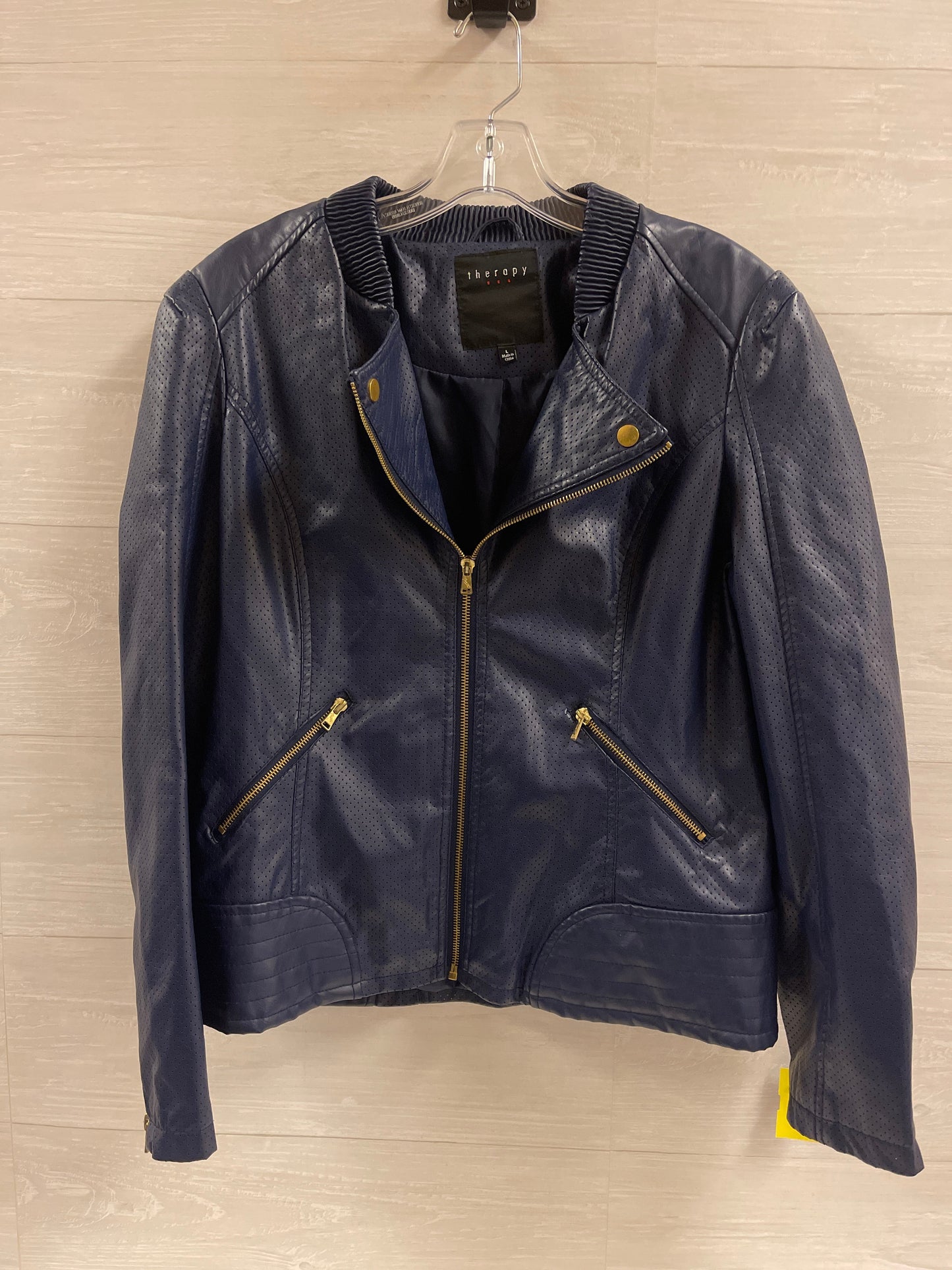 Jacket Moto By Clothes Mentor  Size: L