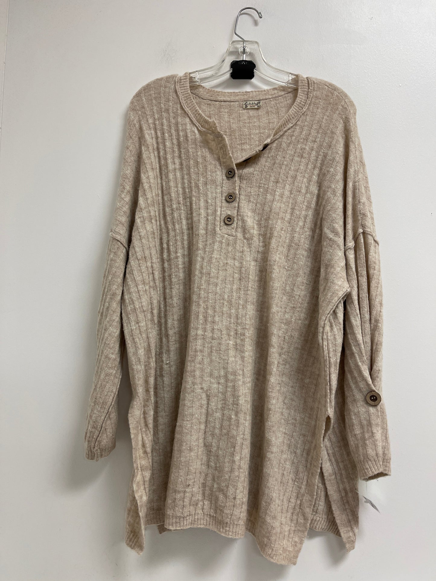 Sweater Cardigan By Free People In Cream, Size: L