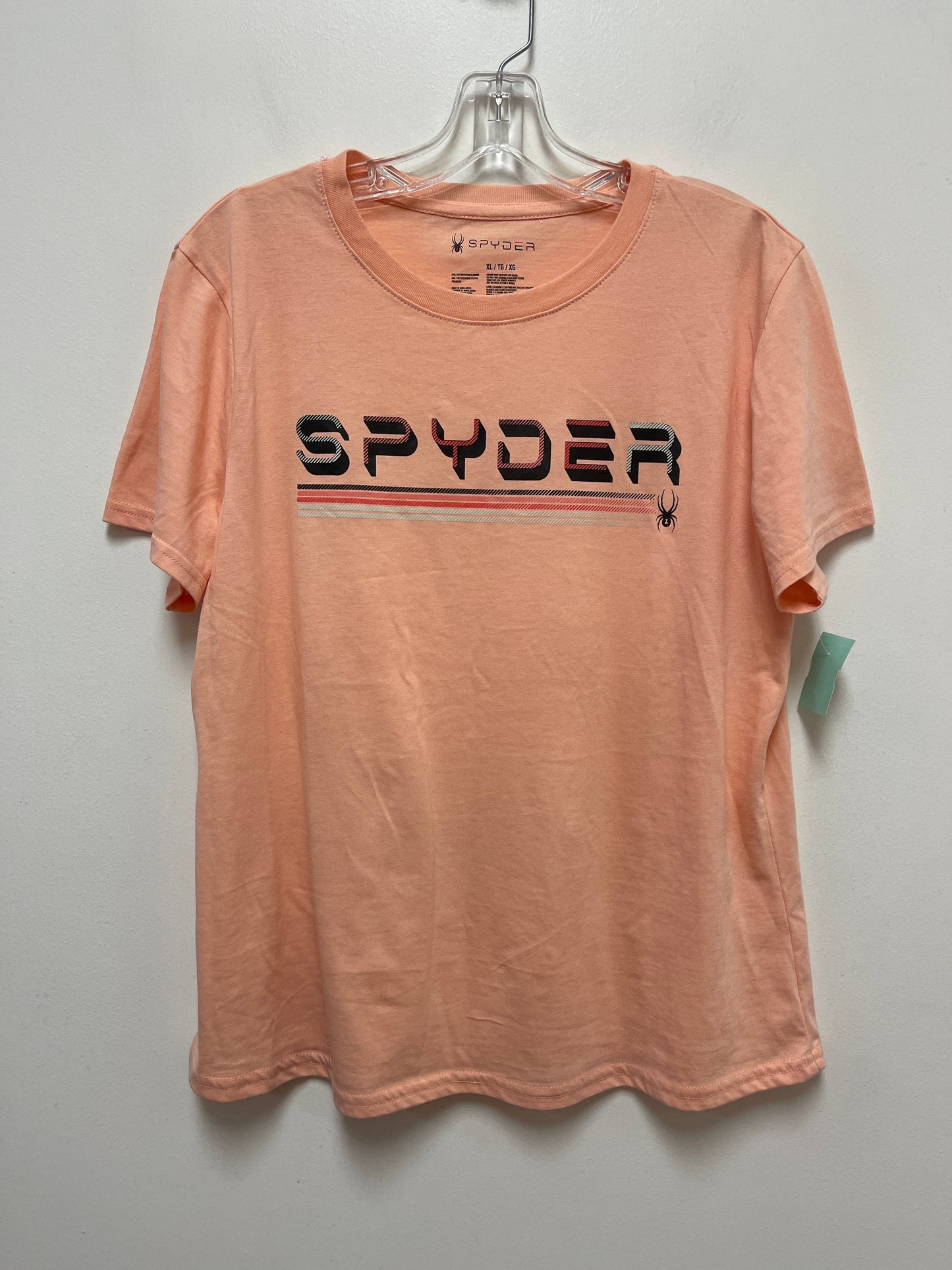 Athletic Top Short Sleeve By Spyder  Size: Xl