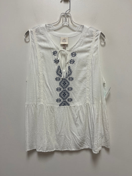 Top Sleeveless By Knox Rose  Size: 2x
