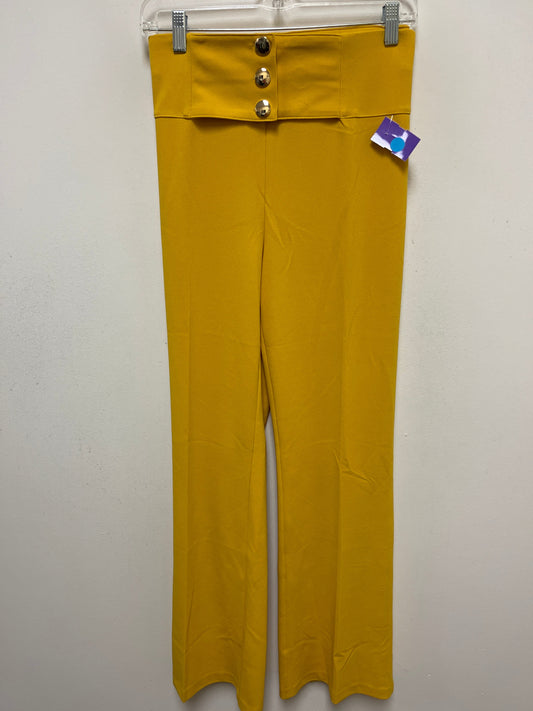 Yellow Pants Wide Leg New York And Co, Size 14