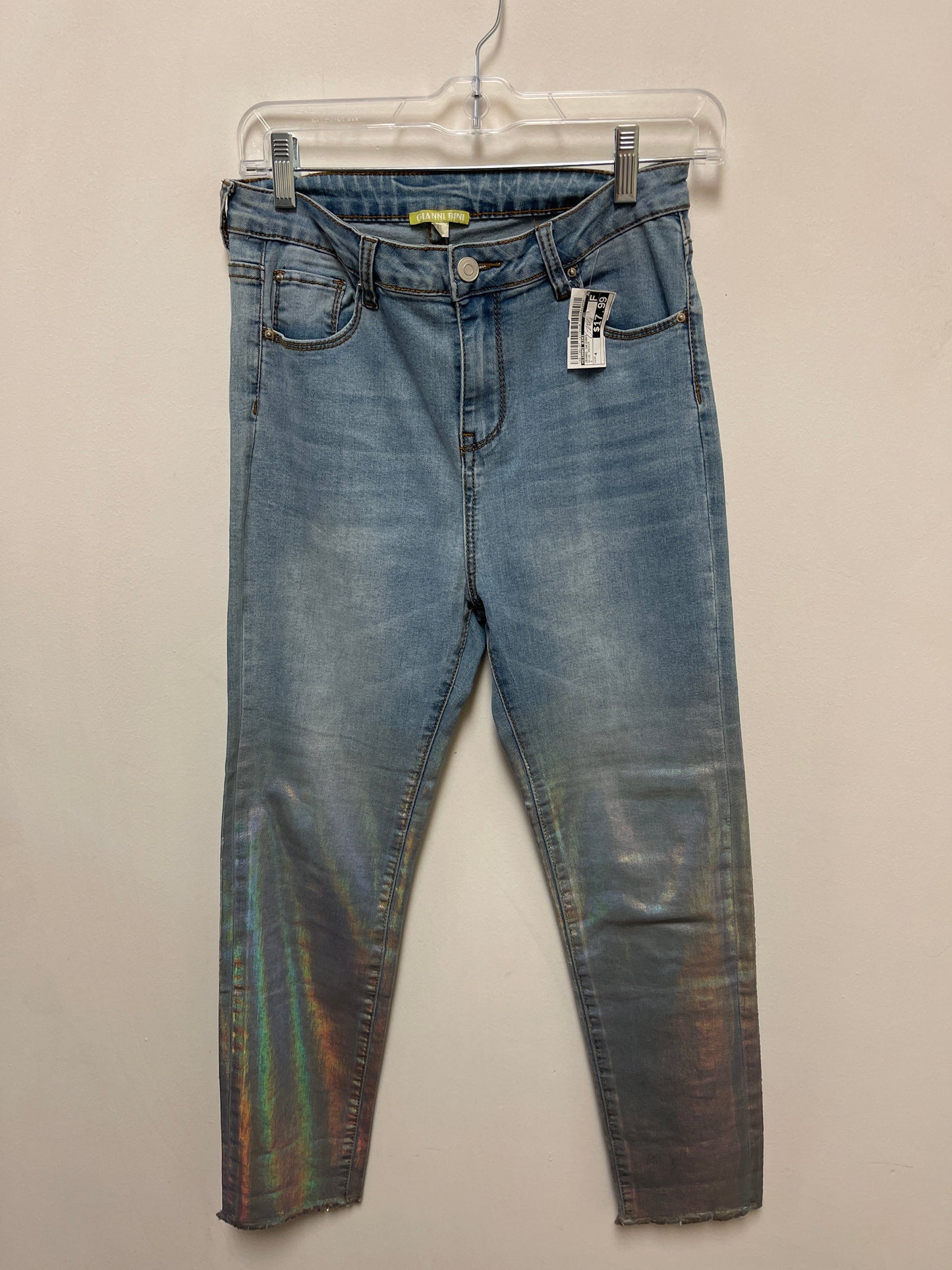 Jeans Skinny By Gianni Bini In Blue Denim, Size: 4