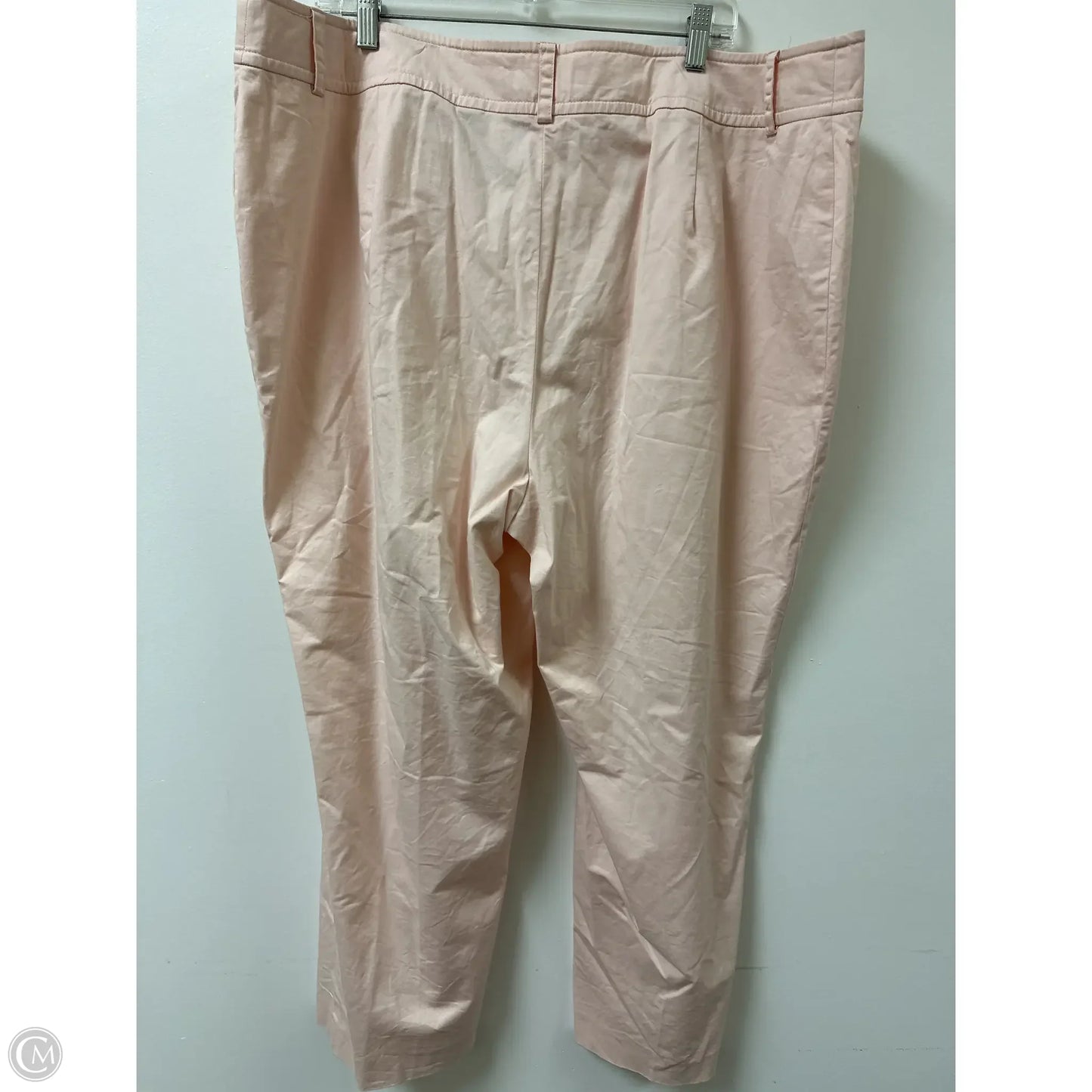 Pants Cropped By Kasper In Peach, Size: 22