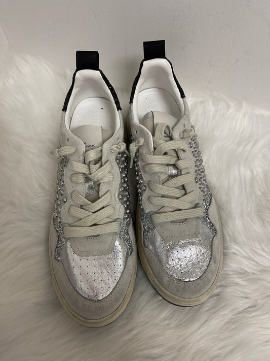 Silver Shoes Sneakers Steve Madden, Size 11