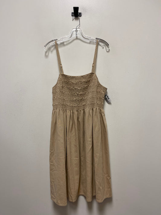 Tan Dress Casual Midi Universal Thread, Size 2x