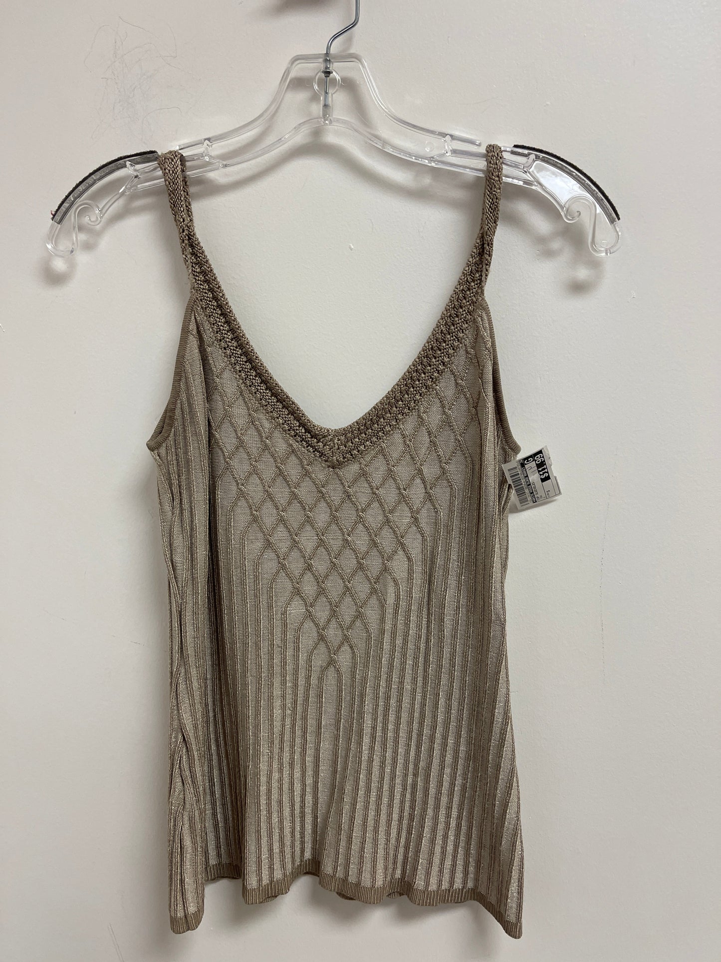 Tan Top Sleeveless White House Black Market, Size S