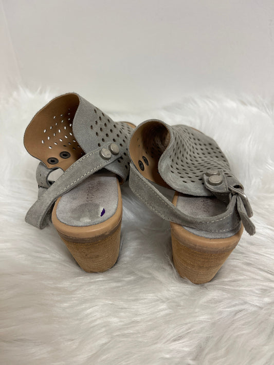 Grey Boots Ankle Heels Sophie Max, Size 8