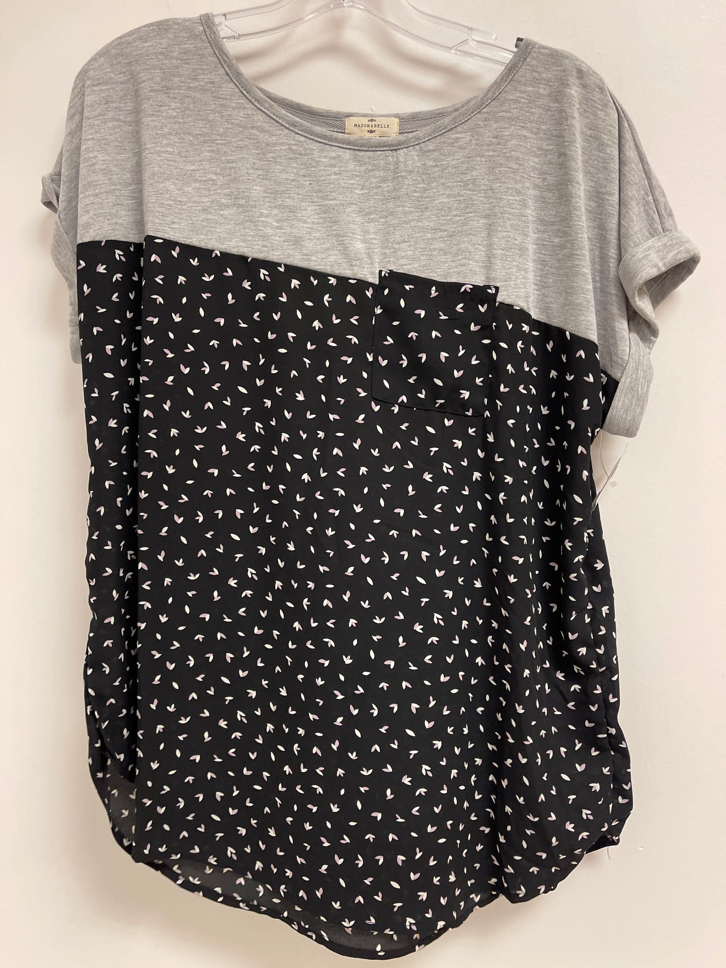 Grey Top Short Sleeve Clothes Mentor, Size Xl