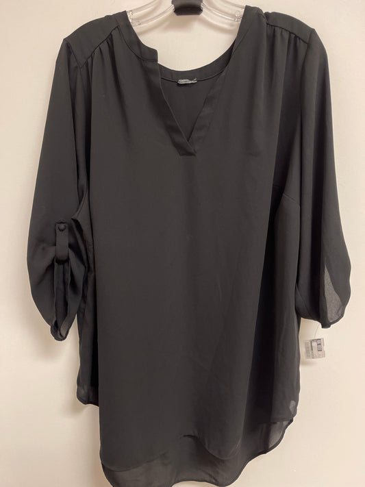 Black Top Long Sleeve Worthington, Size 1x