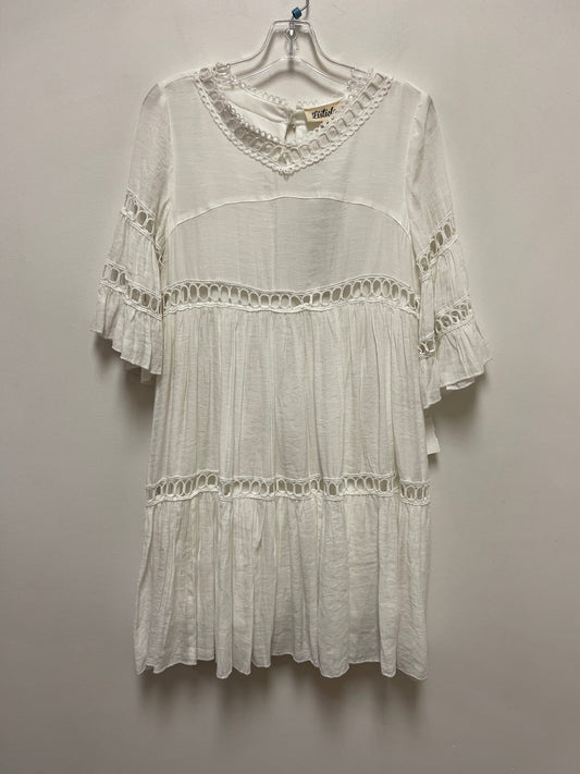 White Dress Casual Midi Listicle, Size S