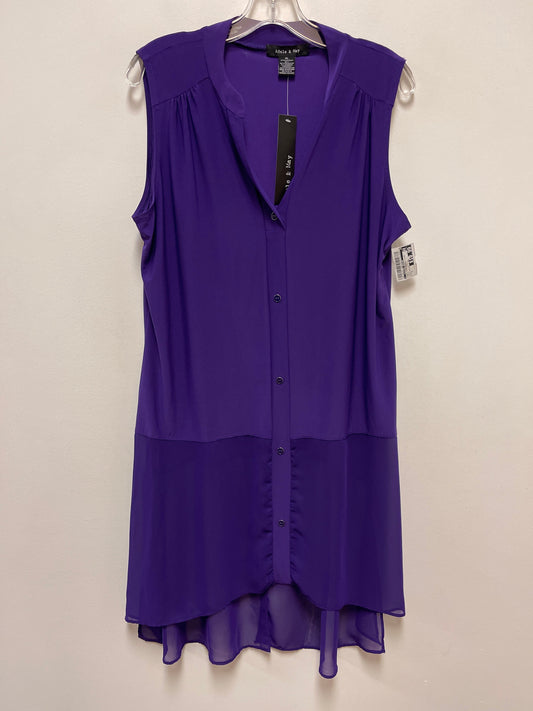 Tunic Sleeveless By Clothes Mentor In Purple, Size: Xl