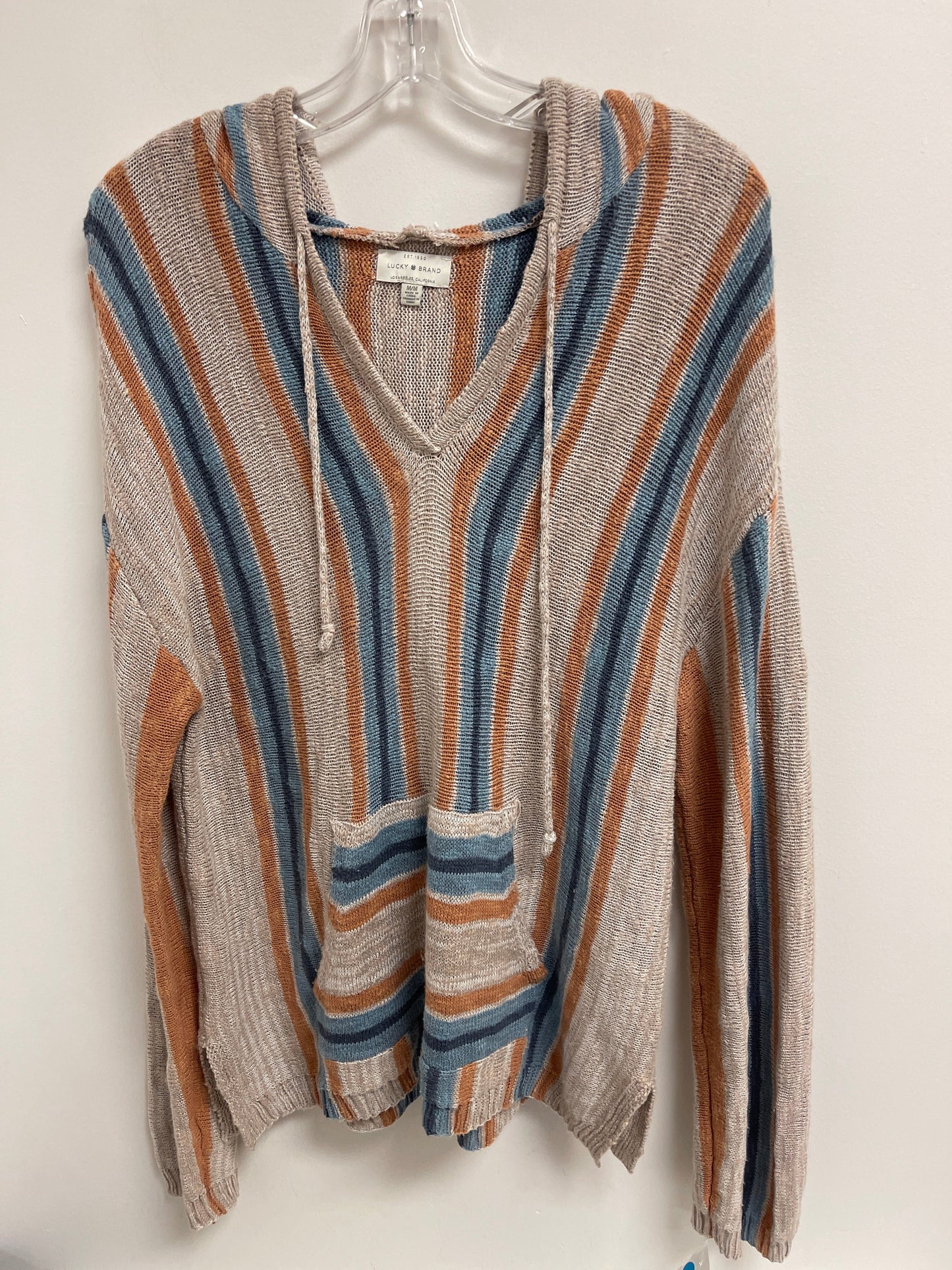 Sweater By Lucky Brand In Striped Pattern, Size: M