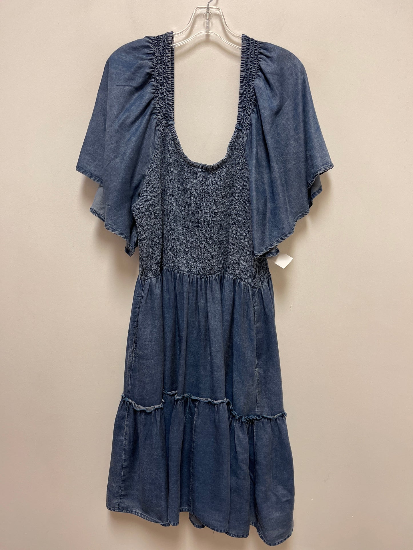 Dress Casual Midi By Ashley Stewart In Blue, Size: 2x