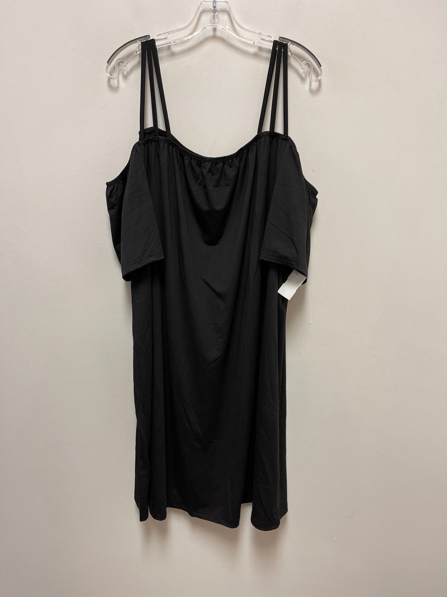 Dress Casual Midi By Clothes Mentor In Black, Size: 3x