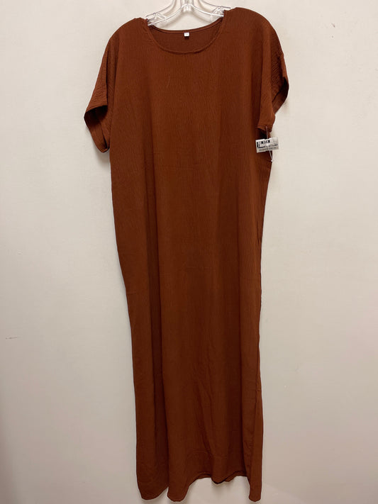 Dress Casual Maxi By Clothes Mentor In Orange, Size: 3x