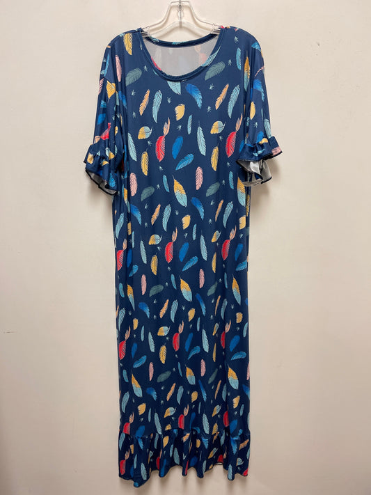 Dress Casual Maxi By Clothes Mentor In Blue, Size: 3x