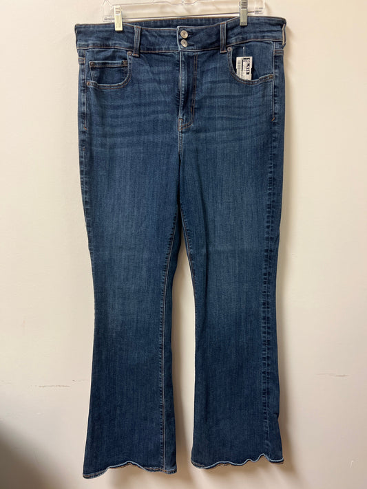 Jeans Boot Cut By American Eagle In Blue Denim, Size: 18