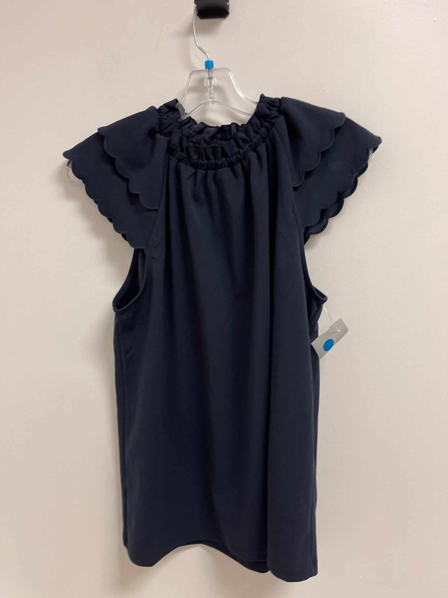 Top Short Sleeve By Ann Taylor In Navy, Size: M