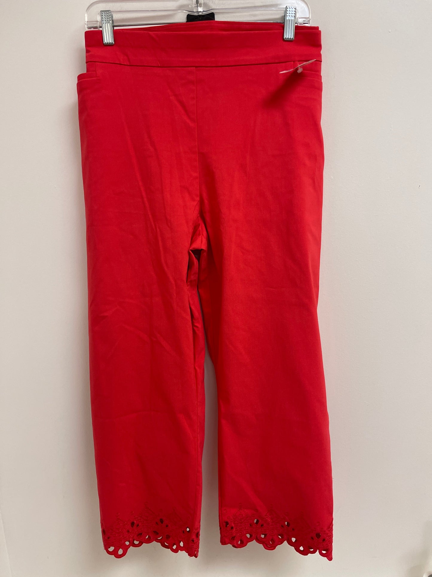 Pants Cropped By Chicos In Red, Size: 20