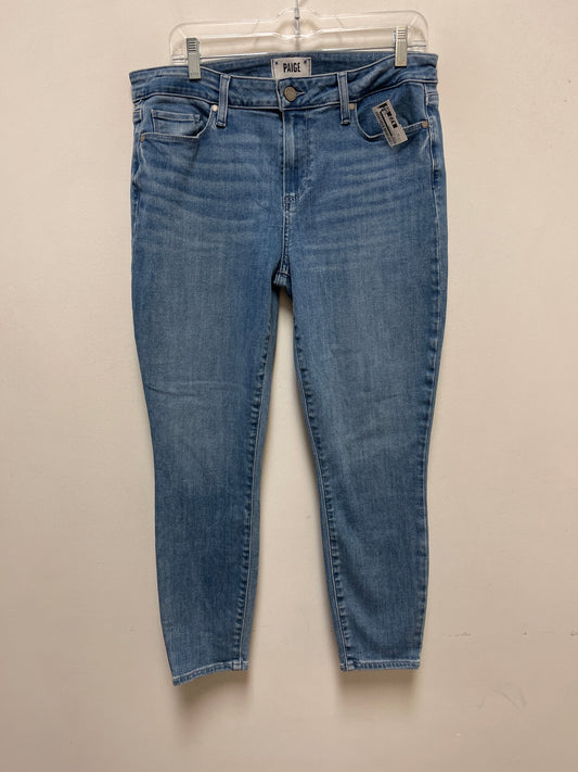 Jeans Designer By Paige In Blue Denim, Size: 14