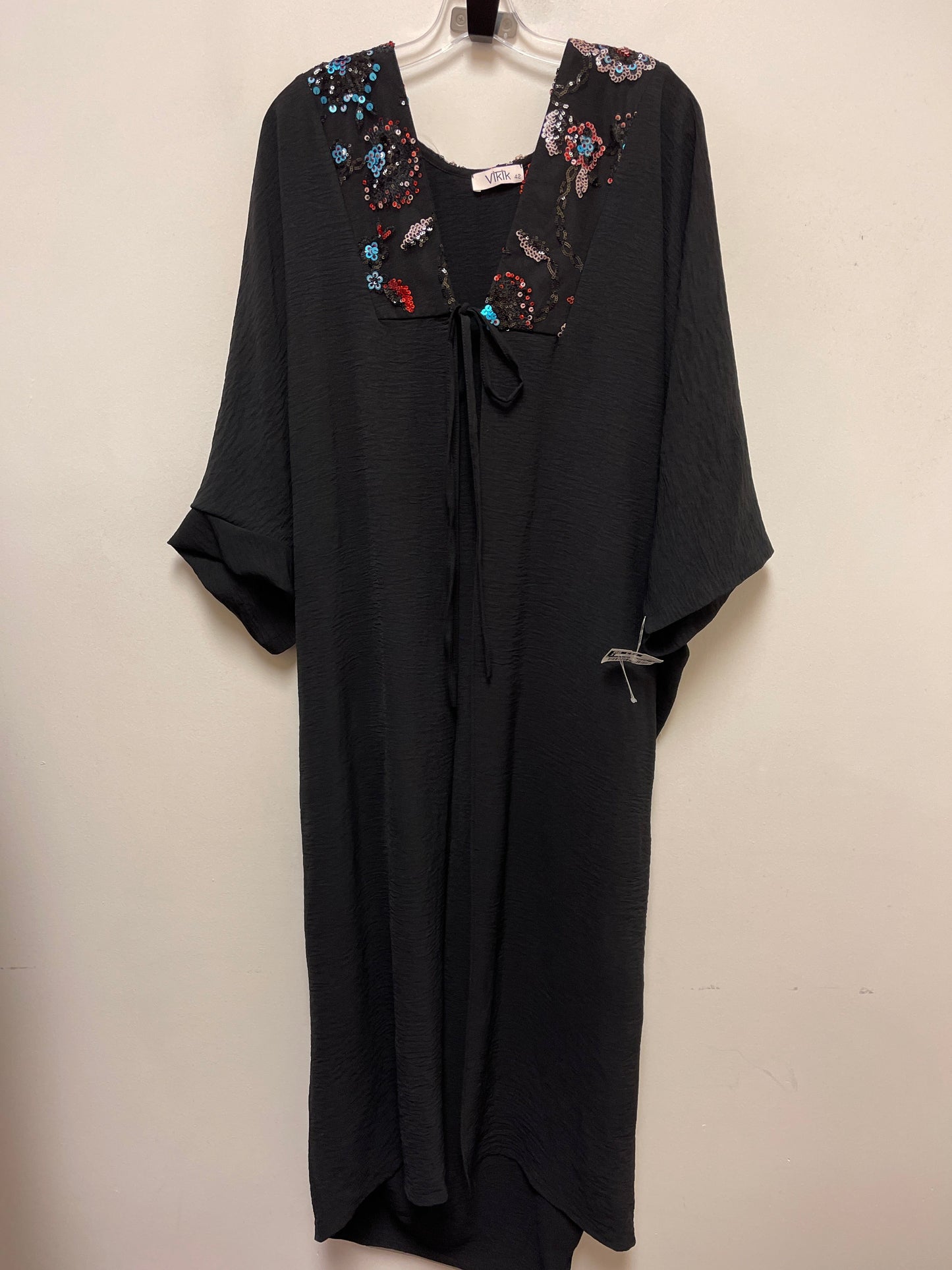 Kimono By Clothes Mentor In Black, Size: Xl