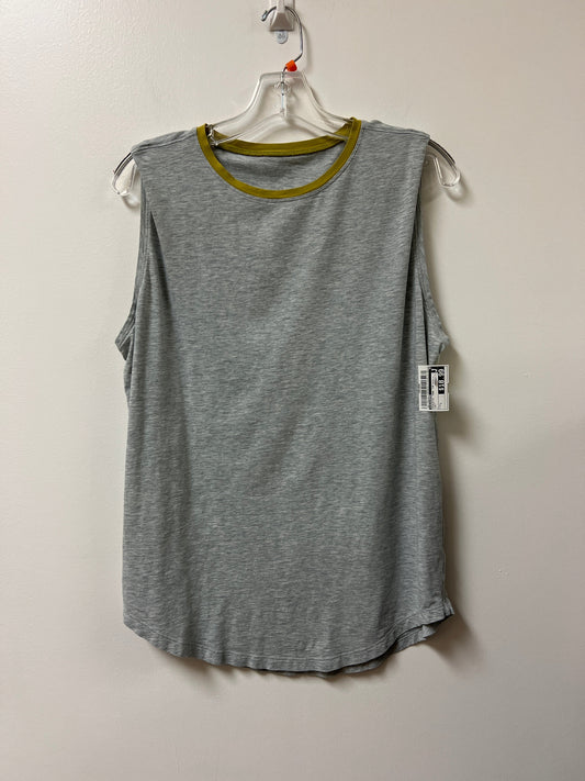 Athletic Tank Top By Lululemon In Grey, Size: L