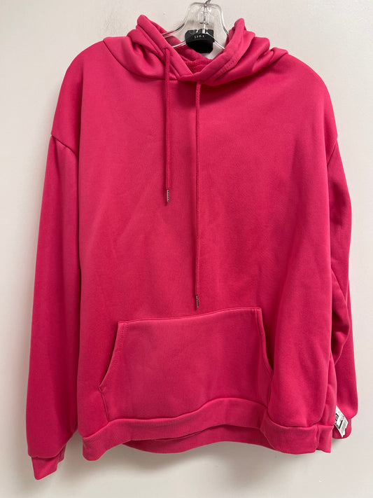 Sweatshirt Hoodie By Shein In Pink, Size: Xl