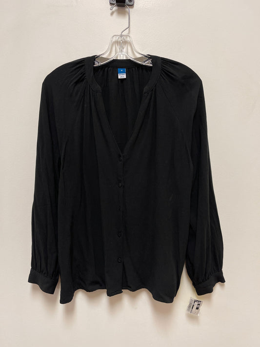 Top Long Sleeve By Old Navy In Black, Size: M