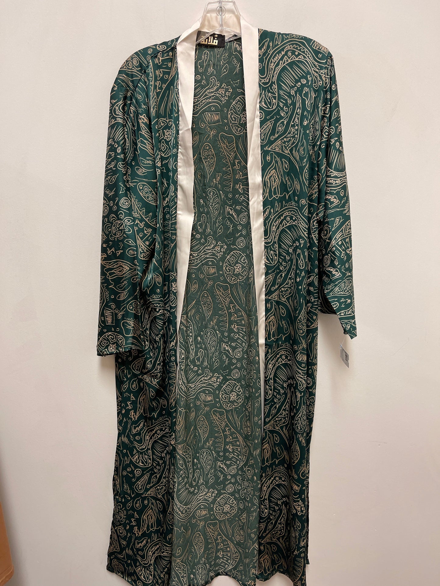 Kimono By Clothes Mentor In Green, Size: Xl