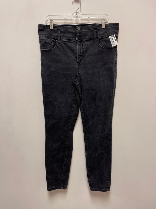 Jeans Skinny By Ann Taylor In Black, Size: 14