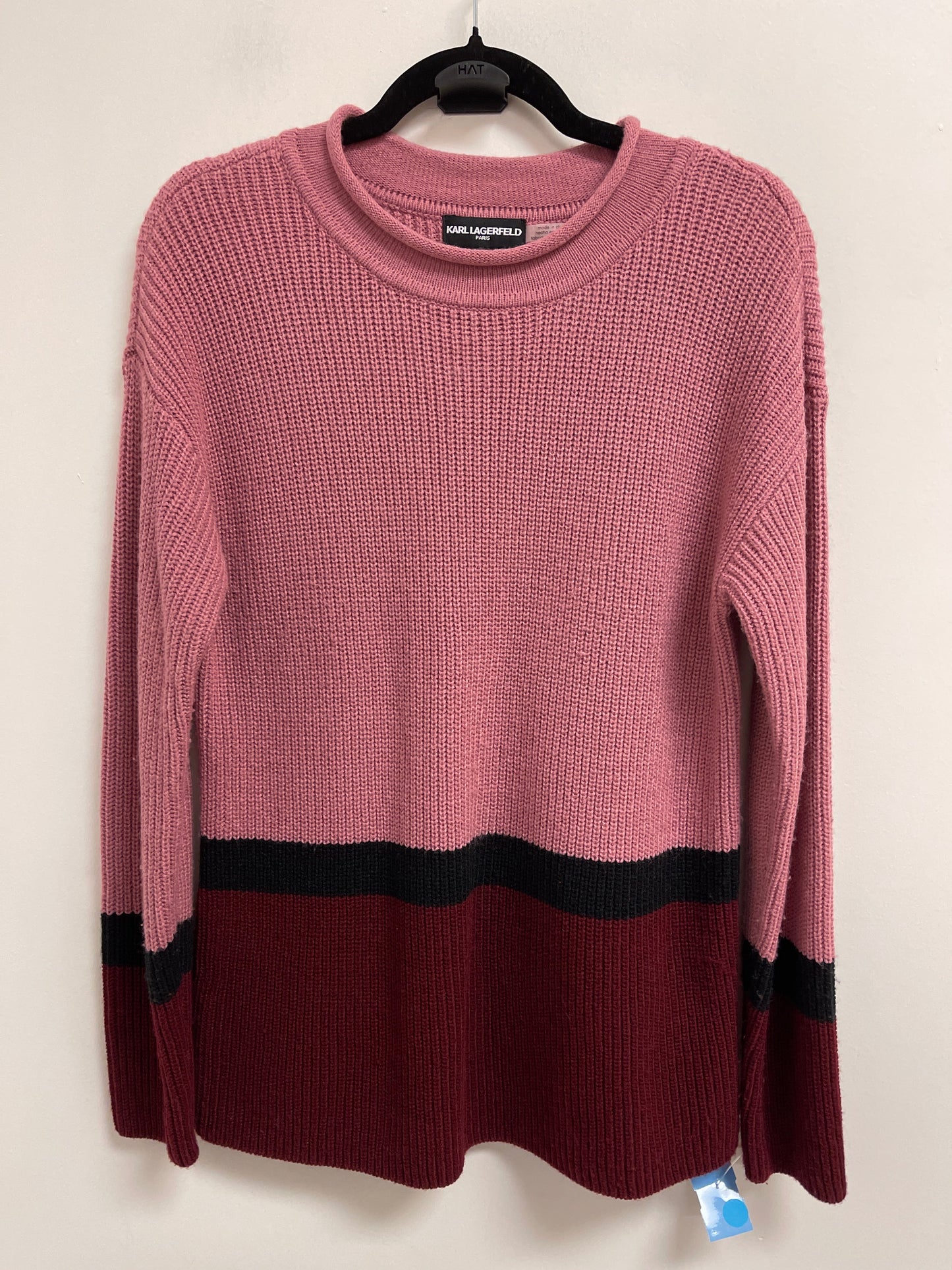 Sweater Designer By Karl Lagerfeld In Pink, Size: S