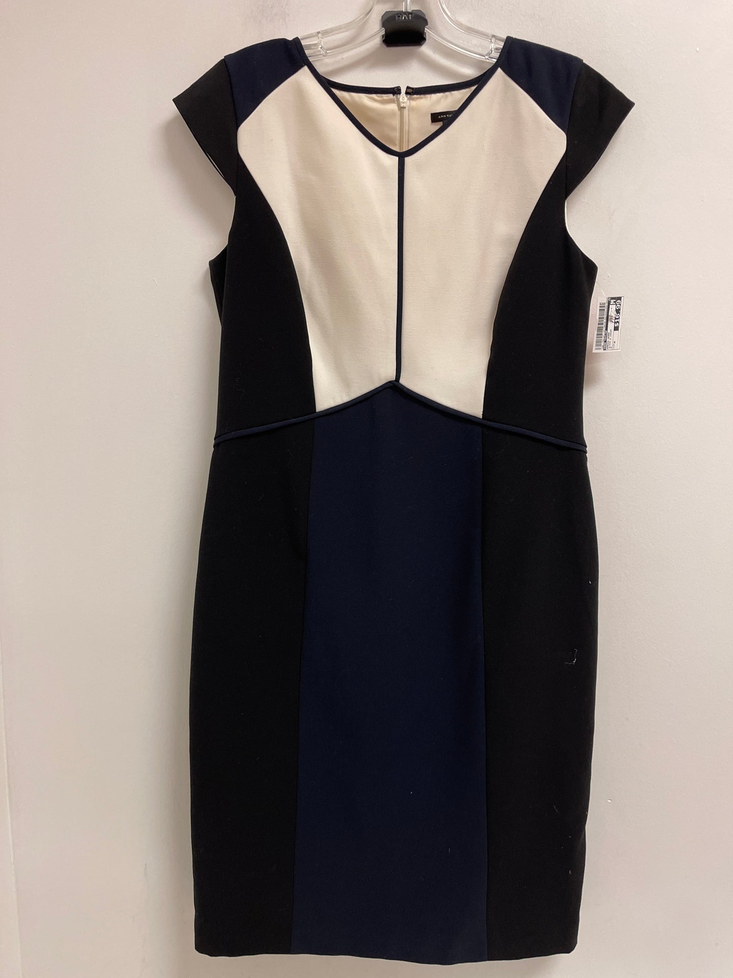 Dress Work By Ann Taylor In Black & Cream, Size: M