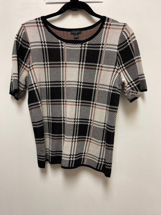 Sweater Short Sleeve By Ann Taylor In Brown, Size: S