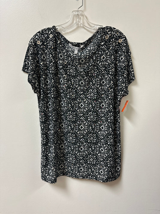 Top Short Sleeve By Clothes Mentor In Black, Size: Xl