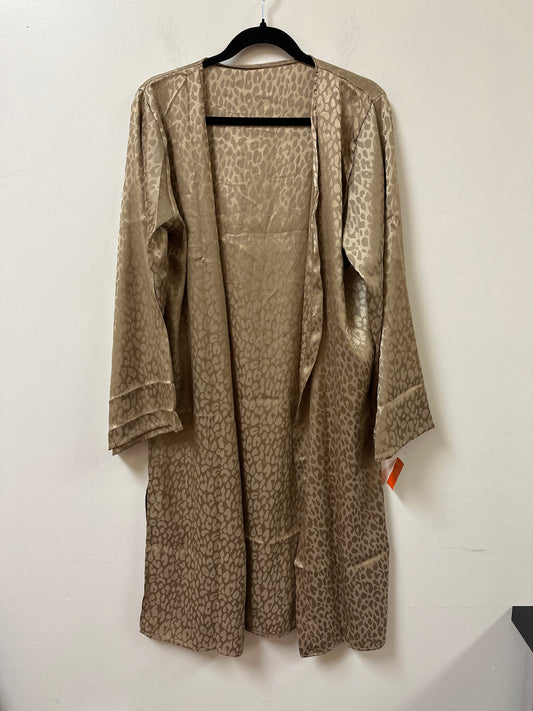 Kimono By Clothes Mentor In Tan, Size: L