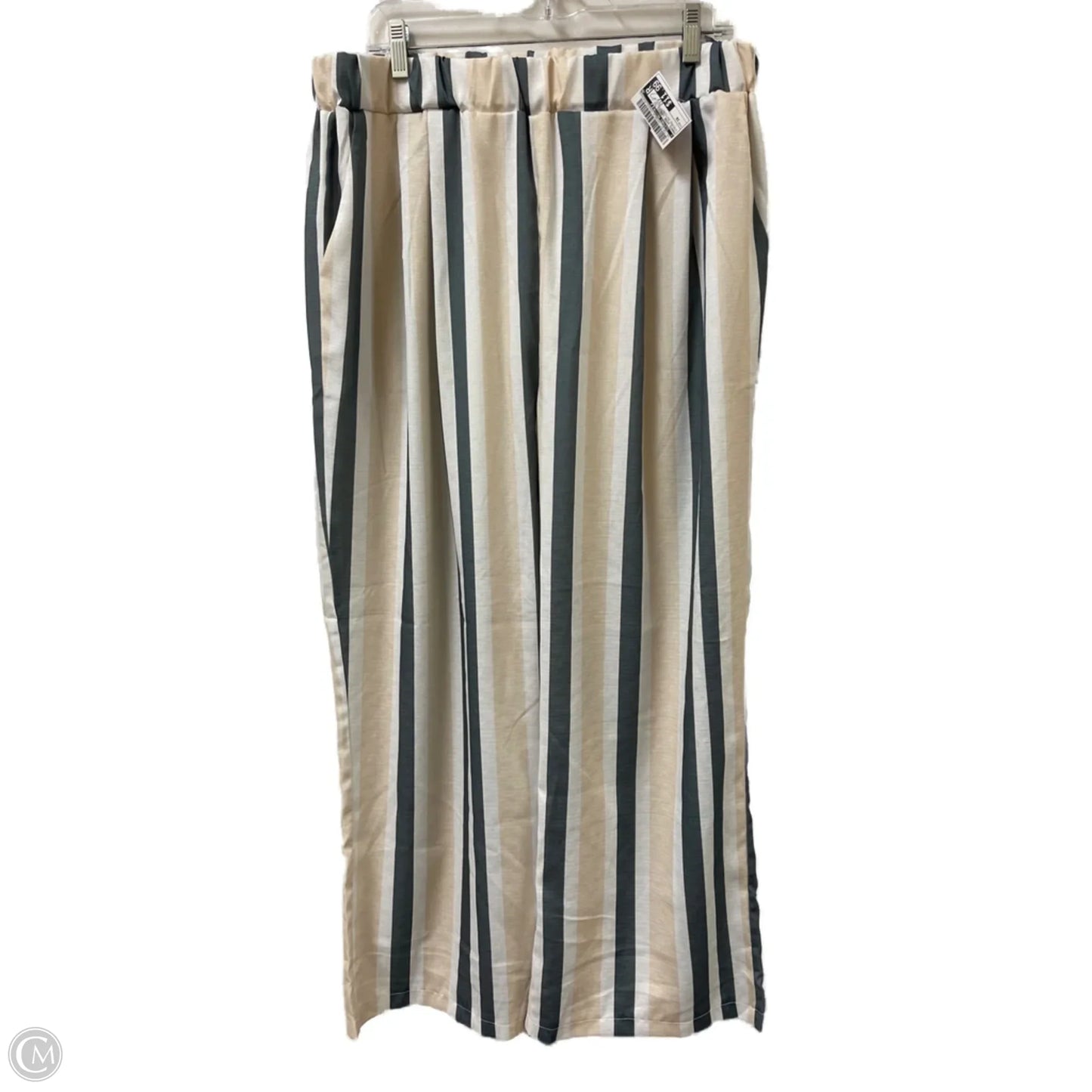 Pants Wide Leg By Clothes Mentor In Striped Pattern, Size: 16